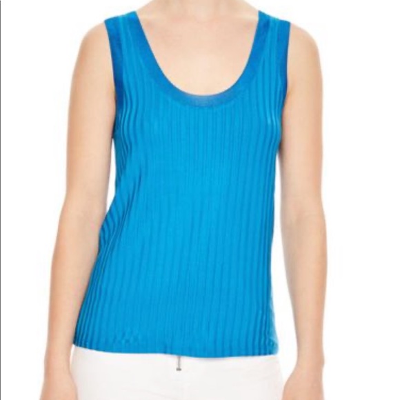 Women's Blue Actrice Ribbed Tank sandro - Picture 4 of 6